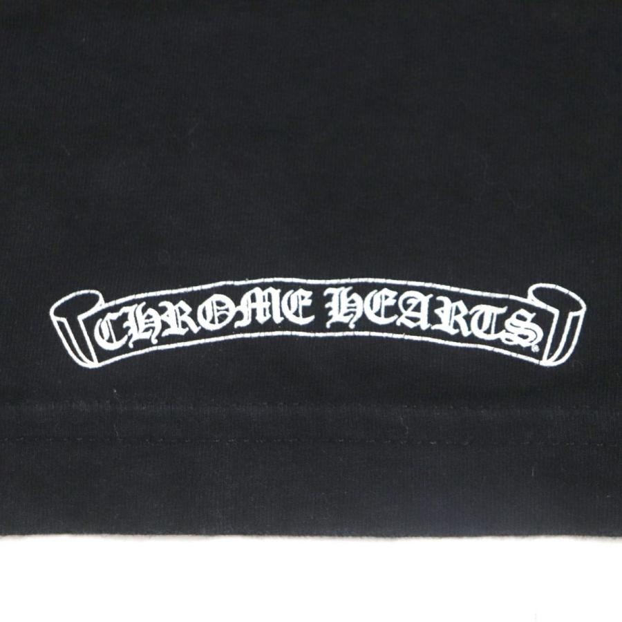 良品▼CHROME HEARTS クロムハーツ THE HERES PROJECT プリント ポケット付き 半袖Tシャツ ブラック SMALL 170/92B メンズ USA製 正規品｜brand-td-store｜06