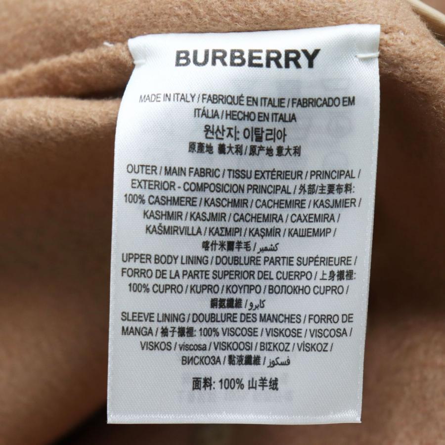 現品特価品 未使用品●定価506000円 BURBERRY バーバリー 8036198 ティッシ期 カシミヤ100％ チェスターコート ダークキャメル 48 正規品 伊製 タグ付