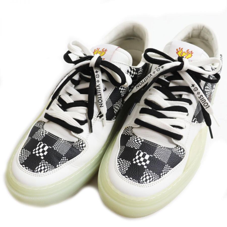 ルイヴィトン LVオリライン モノグラム エンボス レザー スニーカー ルイヴィトン LVオリライン モノグラム エンボス レザー スニーカー