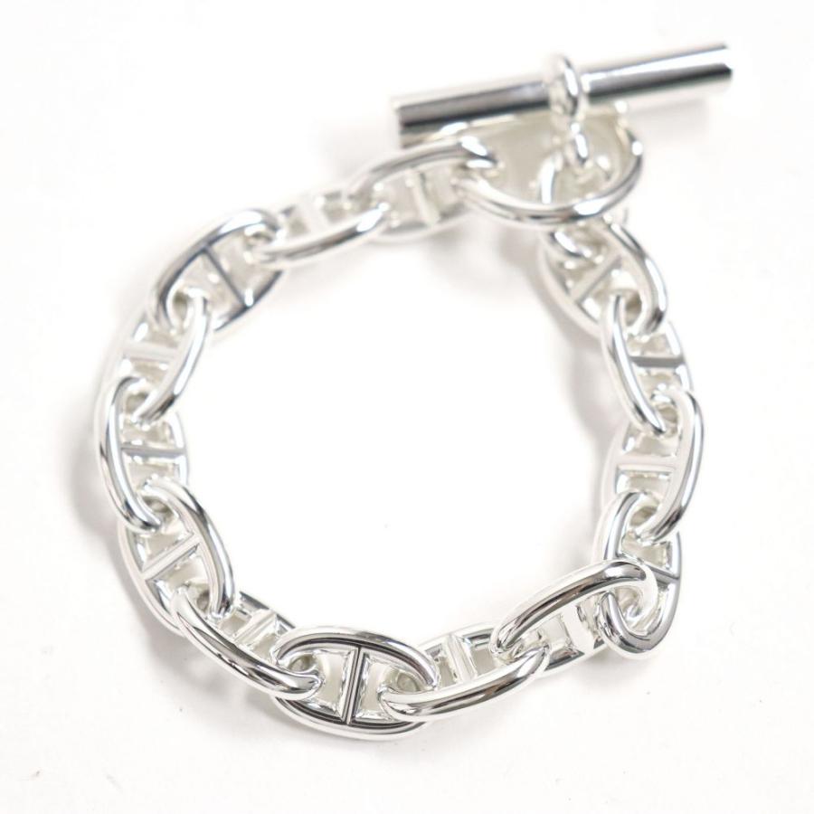美品 2 Hermes エルメス シェーヌダンクルmm Ag925 14link ブレスレット シルバー フランス製 ケース付き 重量約53 g メンズ Q06 St Greenヤフーショッピング店 通販 Yahoo ショッピング
