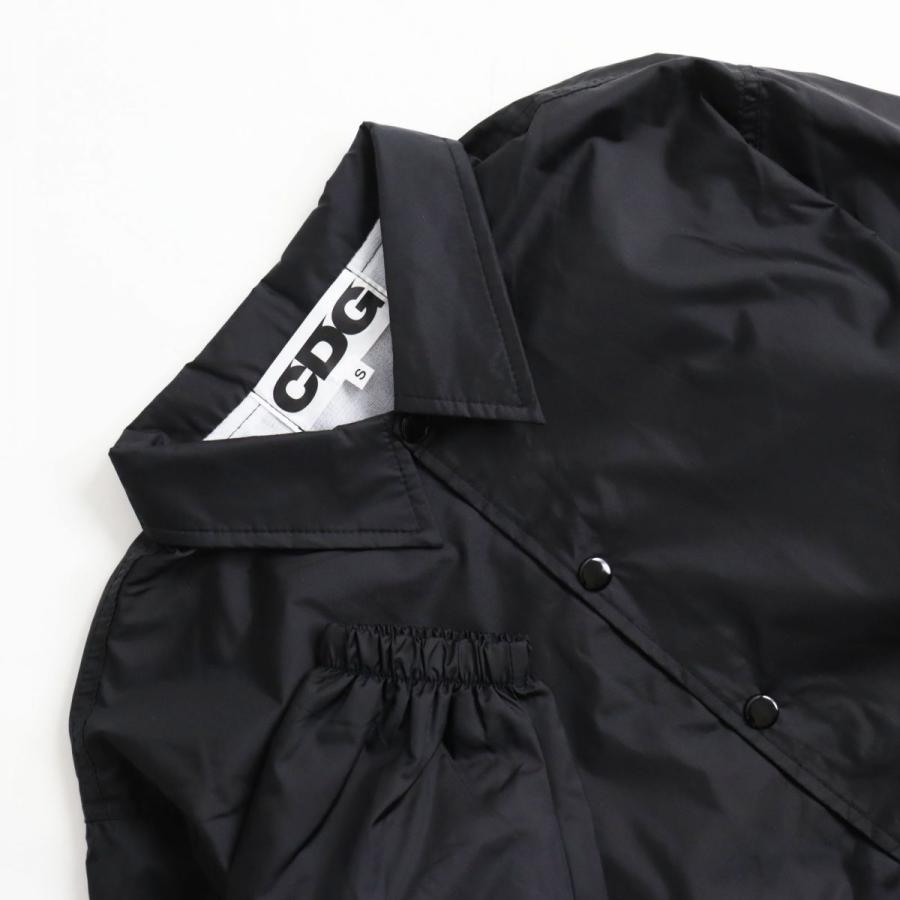 極美品●20AW CDG COMME des GARCONS コムデギャルソン SZ-J004 ナイロン エアラインロゴ コーチジャケット/ブルゾン  ブラック S 正規品