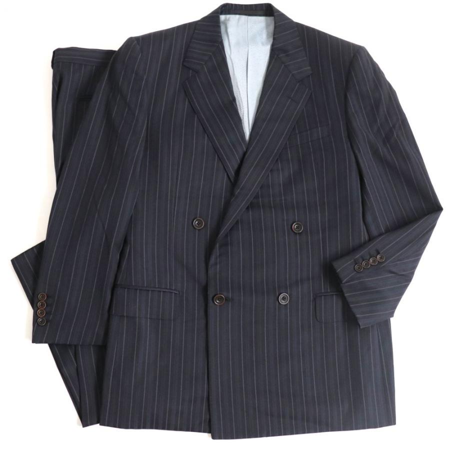 極美品▽GIANNI VERSACE ジャンニヴェルサーチ ストライプ柄 裏地
