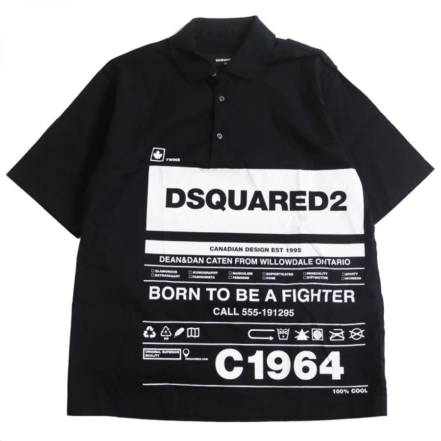 DSQUARED2 美品○20SS ディースクエアード S74DM0390 半袖 プリント 