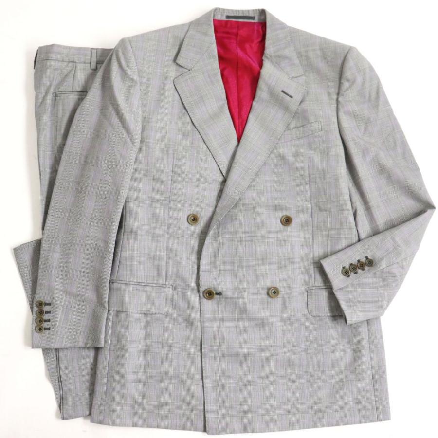 美品▽GIANNI VERSACE ジャンニヴェルサーチ グレンチェック柄 裏地