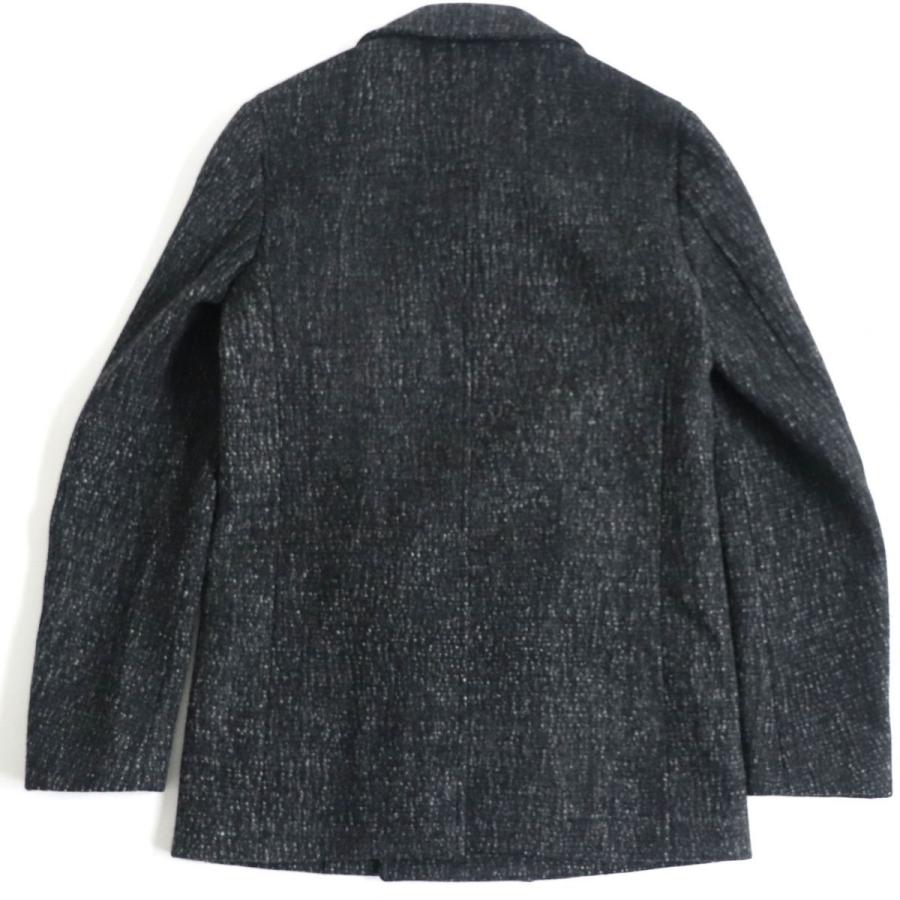 極美品▽ディオール オム ロゴボタン付き ツイード ダブルブレスト