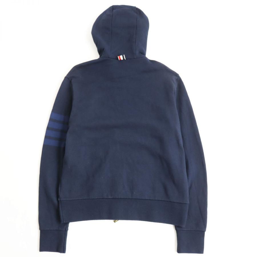 良品○THOM BROWNE トムブラウン MJT249A/MJQ008A ZIPUPパーカー 良品○THOM BROWNE トムブラウン MJT249A/MJQ008A ZIPUPパーカー
