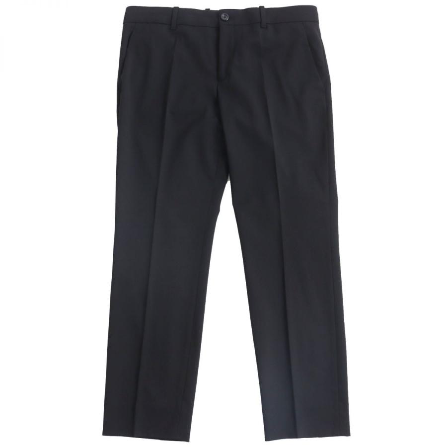 美品○GUCCI グッチ 423878 シルク混 センタープレス ストレッチ 