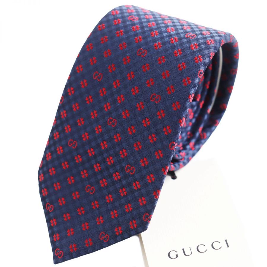 未使用品○2020年製 GUCCI グッチ 597126 シルク100％ GG×シャムロック 