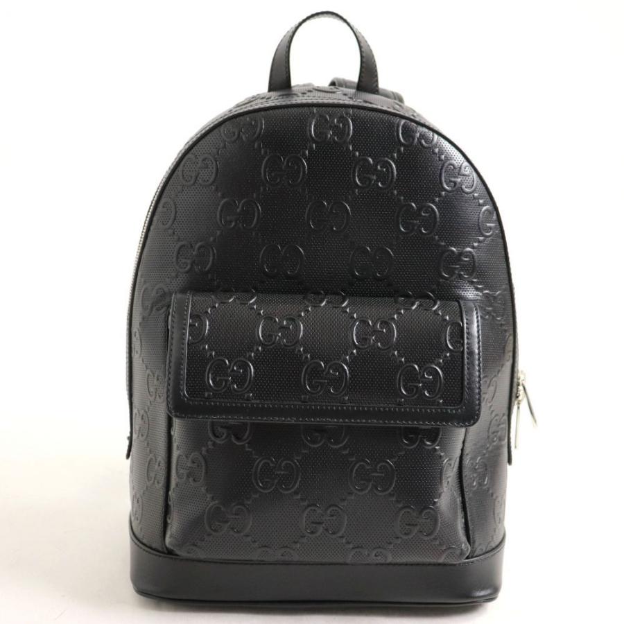 未使用品 Gucci グッチ Ggエンボス レザー バックパック リュック ブラック イタリア製 保存袋付き メンズ 現行モデル Q12 St107 Greenヤフーショッピング店 通販 Yahoo ショッピング