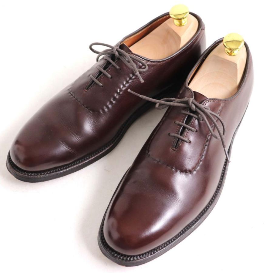 手数料安い 良品 Alden オールデン メンズ 箱付き Usa製 1 2 8 ブラウン レザーシューズ ドレスシューズ プレーントゥ 910 シューズ Dagl Tg