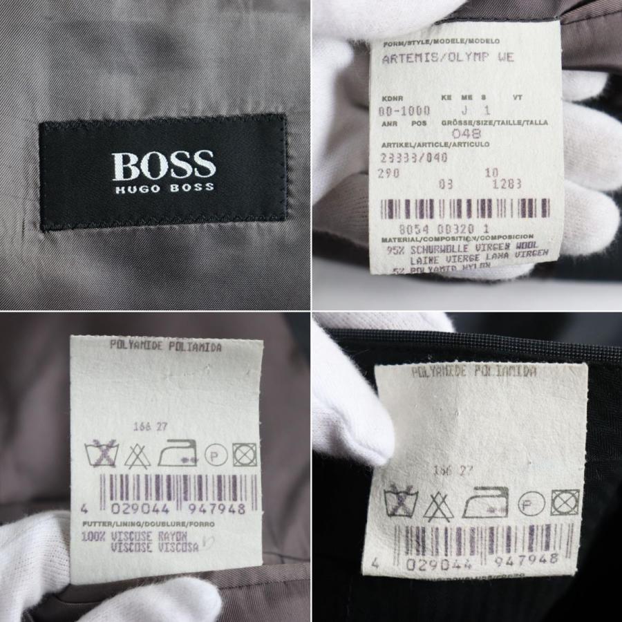 【ドンドン見直し】良品●HUGO BOSS ヒューゴボス シングルスーツ/上下セットアップ グレー 48 メンズ 秋冬おすすめ フォーマル◎｜brand-td-store｜09