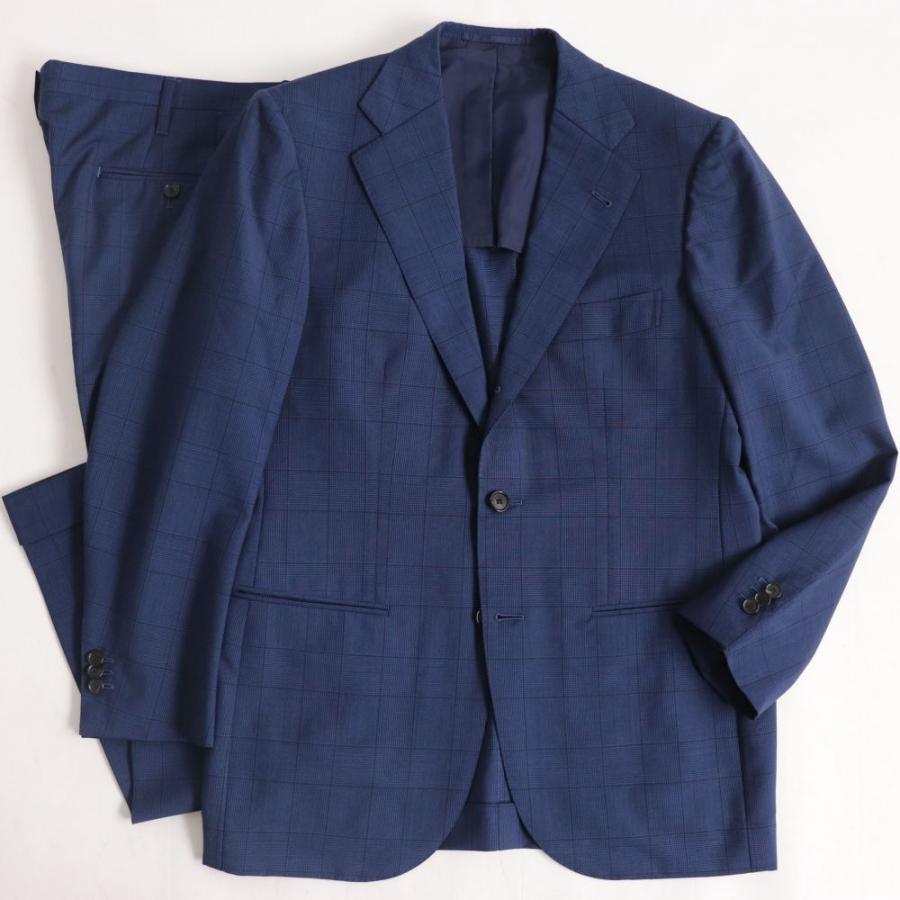 男性に人気! 美品▽TIE YOUR TIE タイユアタイ チェック柄 ボタンフライ シングルスーツ ブルー イタリア製 メンズ シングルスーツ 男性に人気! 美品▽TIE YOUR TIE タイユアタイ チェック柄 ボタンフライ シングルスーツ ブルー イタリア製 メンズ シングルスーツ