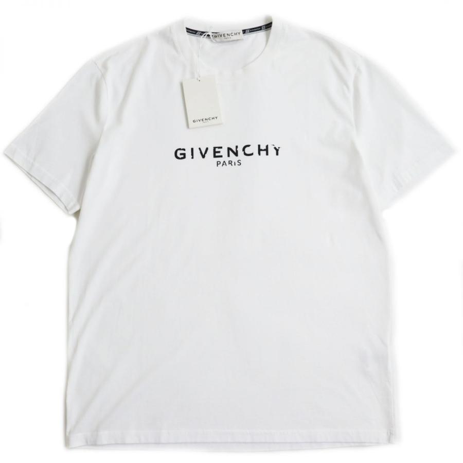 未使用品○GIVENCHY ジバンシィ BM70K93002 ロゴプリント クルーネック 