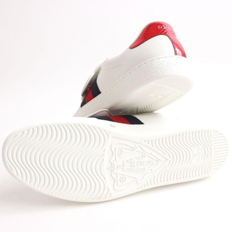 未使用品◇GUCCI グッチ 470012 ウェブライン パッチ付 レザー  