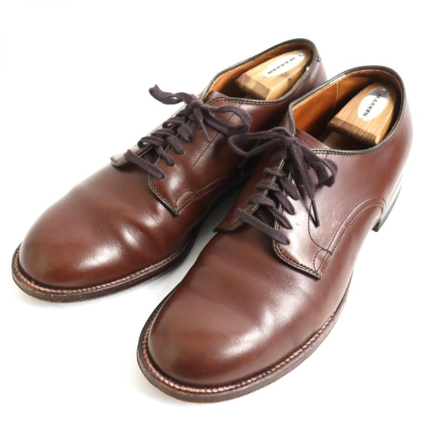 美品◆USA製 ALDEN オールデン 53713 ミリタリーラスト プレーントゥ カーフレザー シューズ ブラウン 10 メンズ 箱・保存袋付き  :r02-st30323-61303:GREENヤフーショッピング店 - 通販 - Yahoo!ショッピング