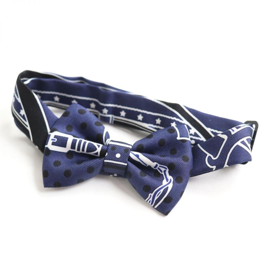 極美品◆HERMES エルメス ヌ―パピヨン 総柄 ドット柄 シルク100% 蝶ネクタイ/ボウタイ ネイビー フランス製 パーティ◎  :r02-st30517-5346:GREENヤフーショッピング店 - 通販 - Yahoo!ショッピング