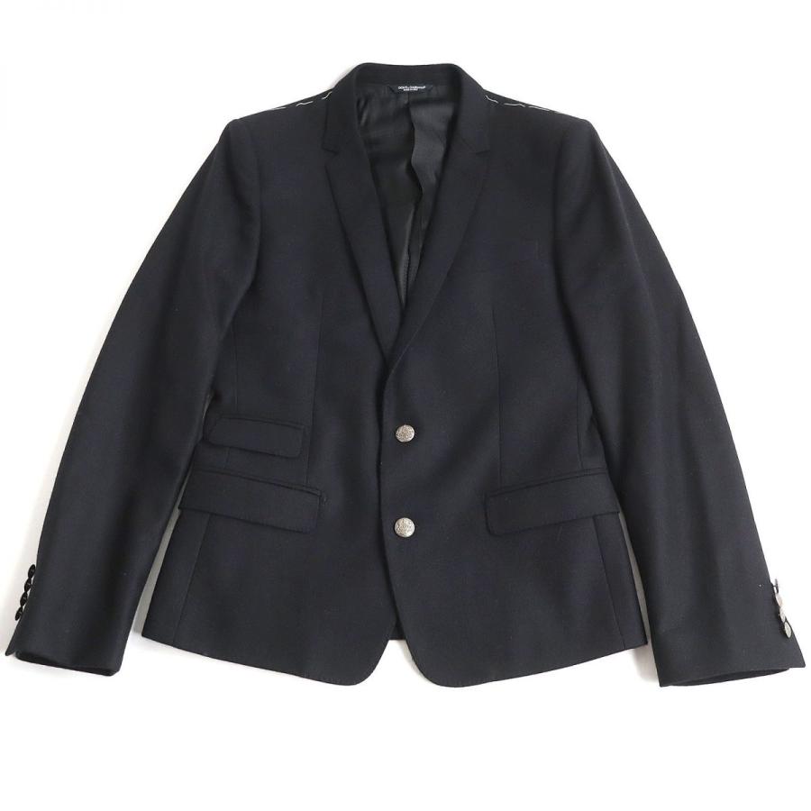 【美品】Dolce & Gabbana テーラードジャケット 38 銀ボタン 未使用品◇DOLCE＆GABBANA ドルチェ＆ガッバーナ 銀ボタン 厚手