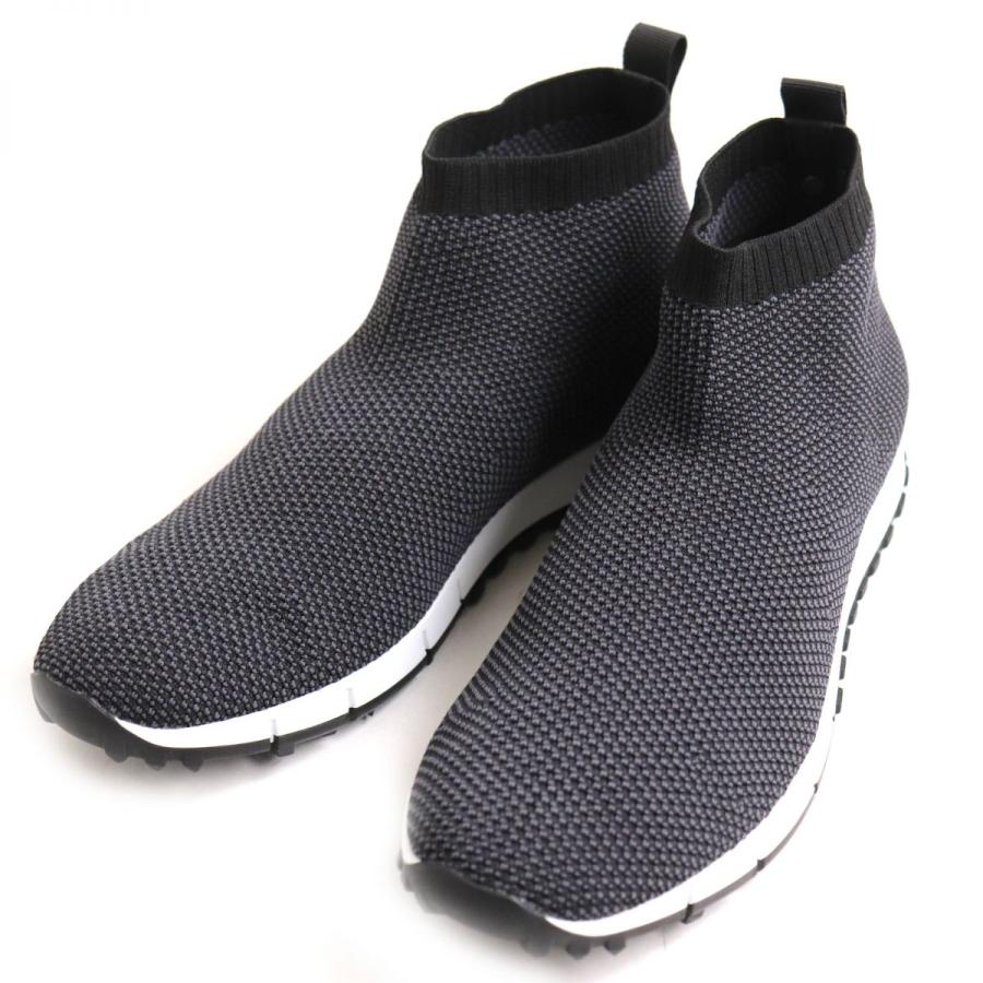 未使用品◇JIMMY CHOO ジミーチュウ NORWAY ロゴ金具 ニットスニーカー