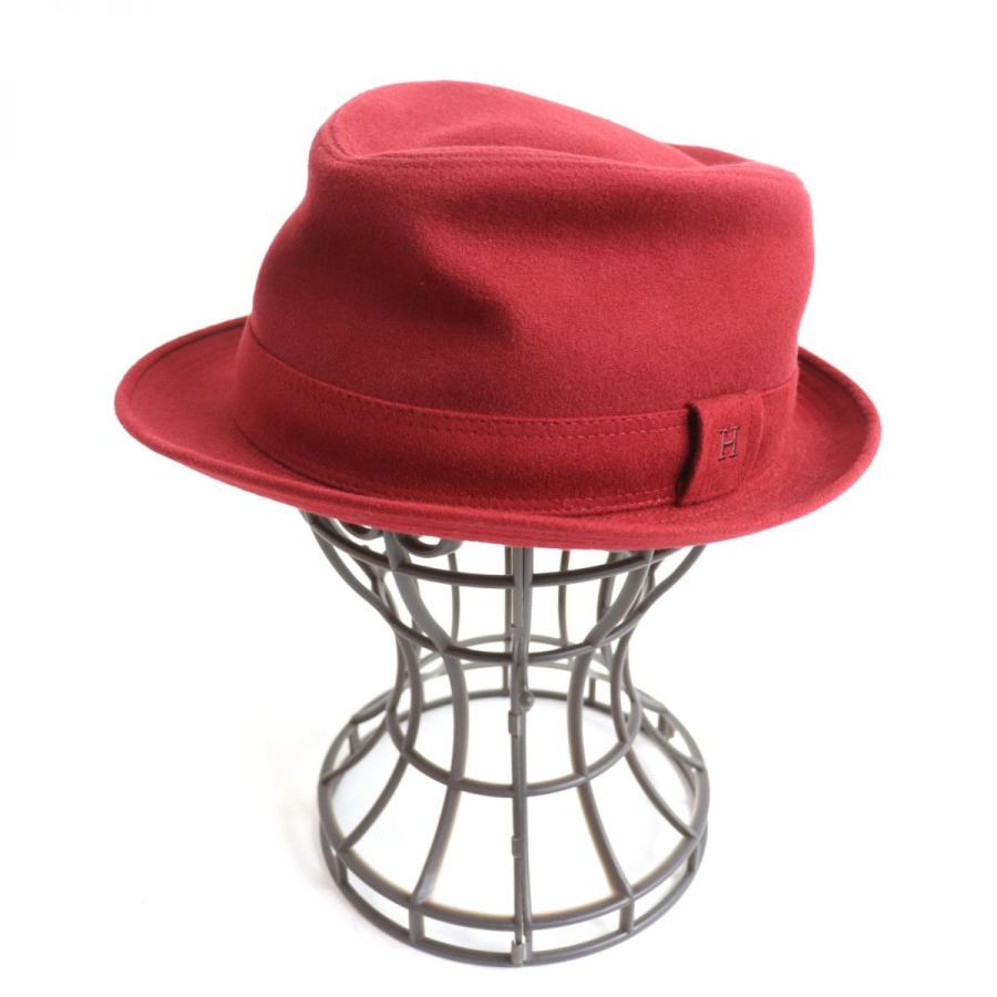 未使用品◇HERMES エルメス CHAPEAU HOMME コットン100％ Hロゴ刺繍