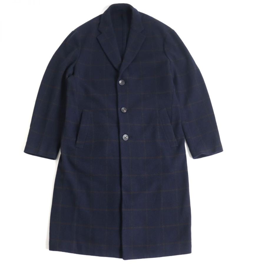 美品 イタリア製 CARUSO チェスターコート ウール