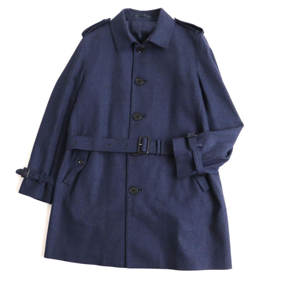 メンズ ネイビートレンチコート 美品 Paul Smith London