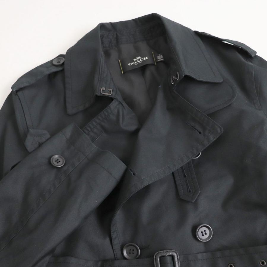 極美品 Coach コーチ F レザートリミング トレンチコート ブラック M 正規品 メンズ R07 St Greenヤフーショッピング店 通販 Yahoo ショッピング