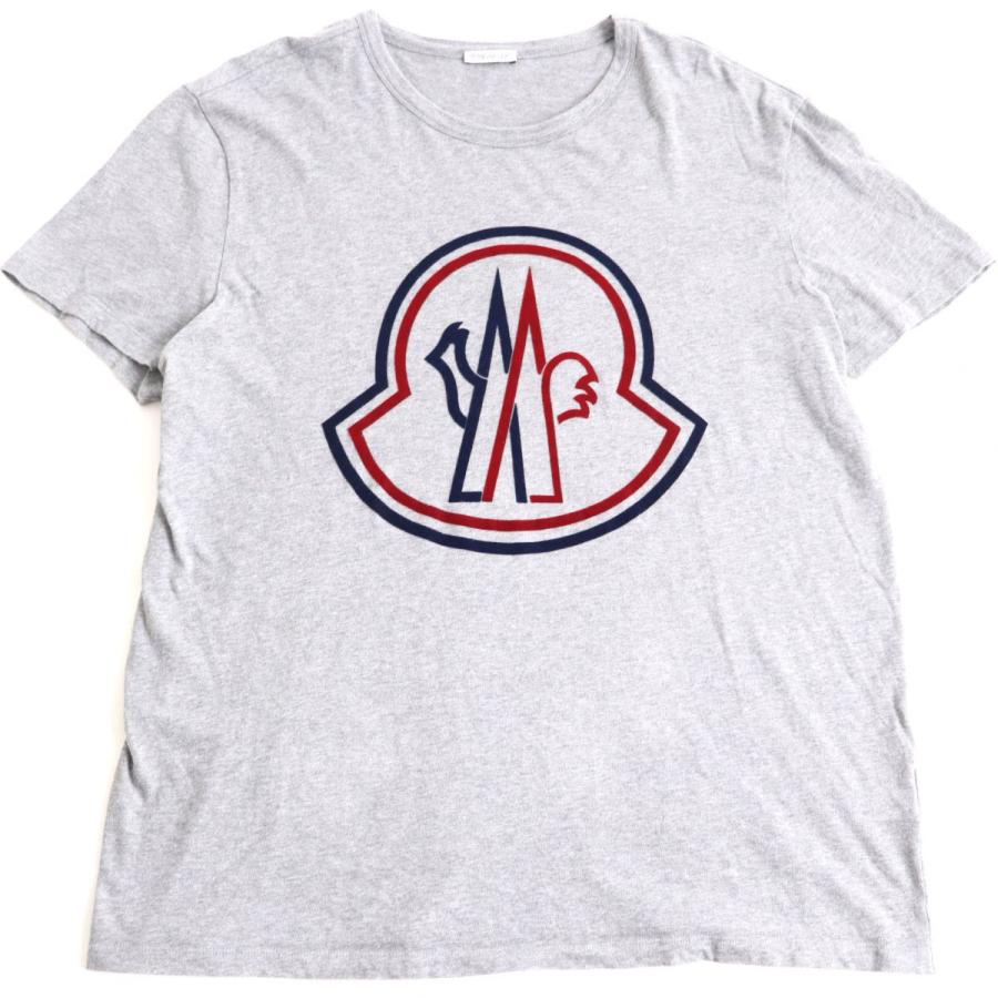 美品◇21SS MONCLER モンクレール ロゴデザイン コットン100% 半袖T