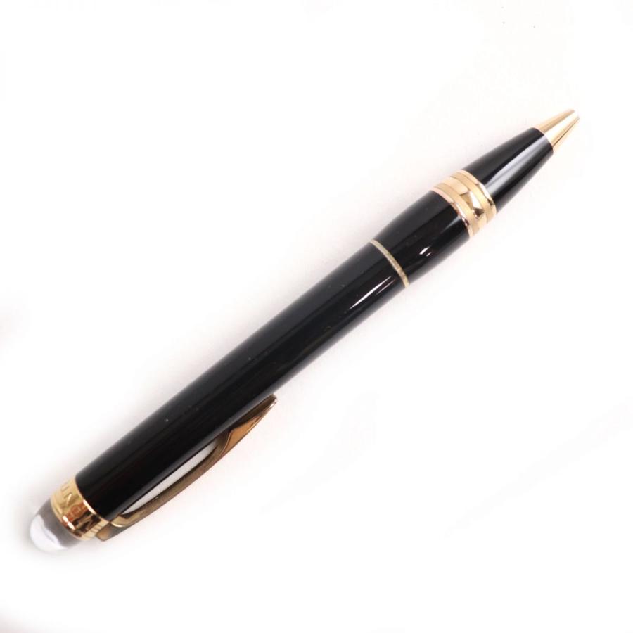 美品◆MONTBLANC モンブラン スターウォーカー ホワイトスター ツイスト式 ボールペン ブラック×ゴールド 筆記確認済み◎|brand-td-store|02