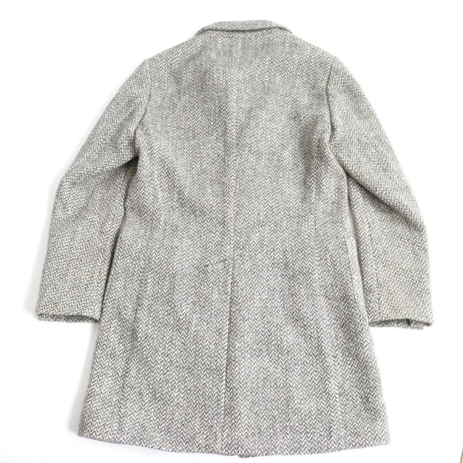 【美品】LARDINI コート　チェスター　ロング　ツイード　ヘリンボーン 美品】LARDINI コート チェスター ロング ツイード ヘリンボーン