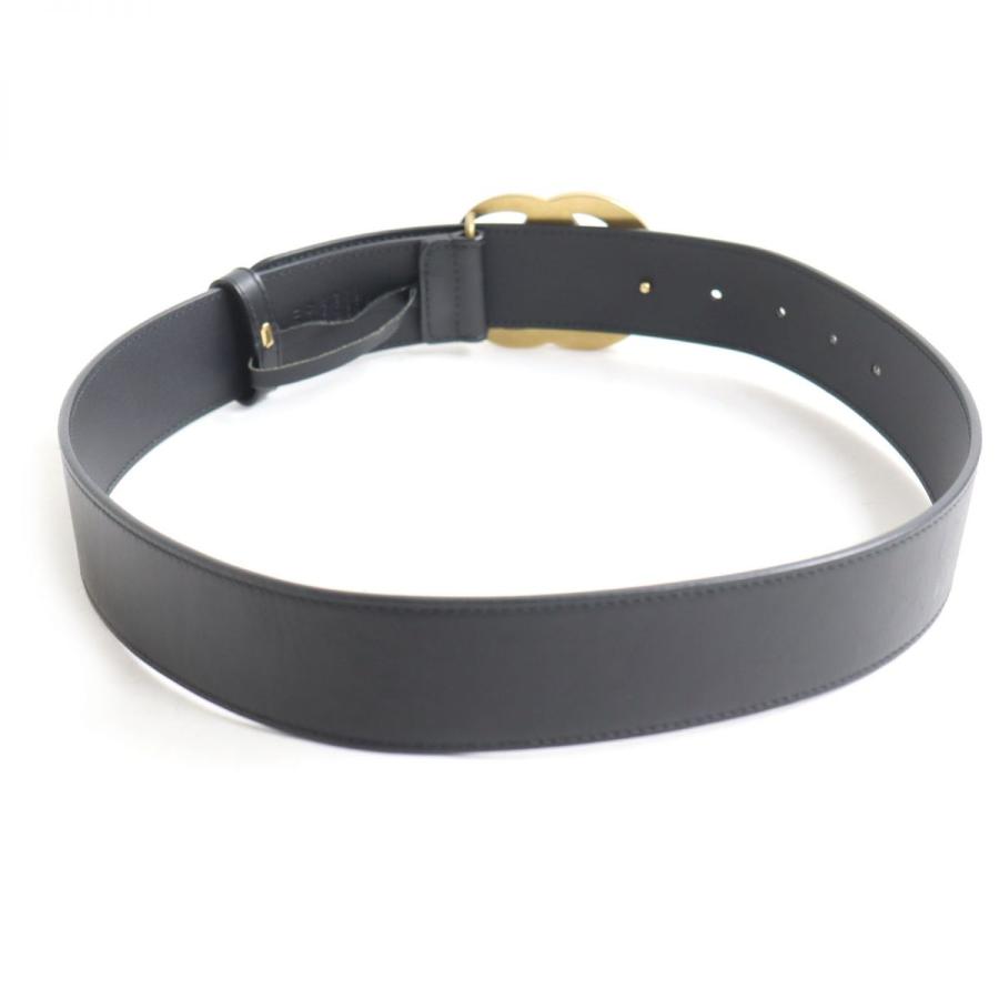 美品◇GUCCI グッチ 400593 ゴールドバックル GGマーモント ワイド 