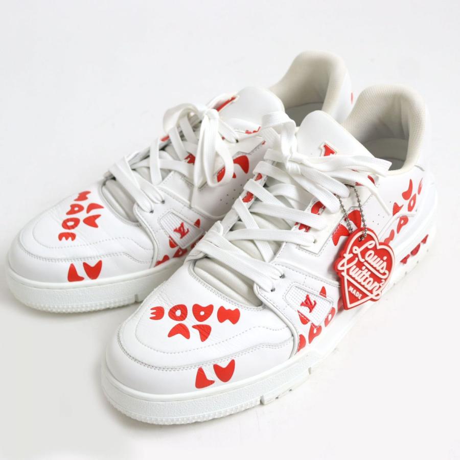 美品◇2021年製 ルイヴィトン×NIGO 1A9J9V LVトレイナーライン レザー 