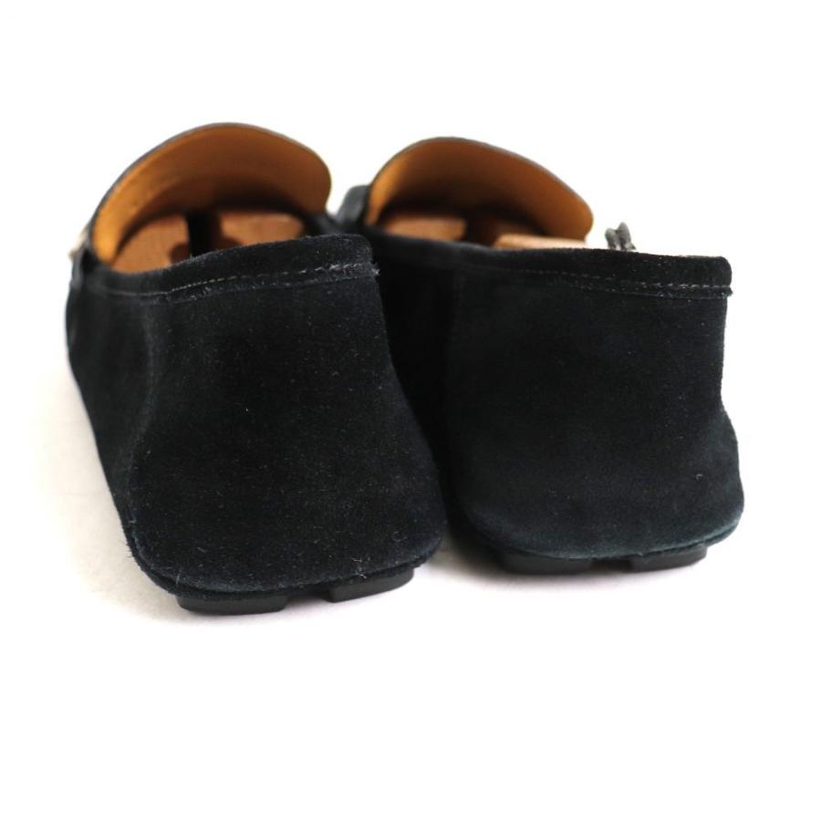 GUCCI GGマーモント ドライビングシューズスエード ブラック