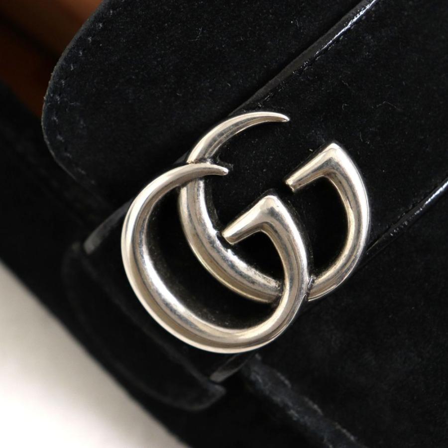 美品◇GUCCI グッチ 473768 GGマーモント スウェードレザー 