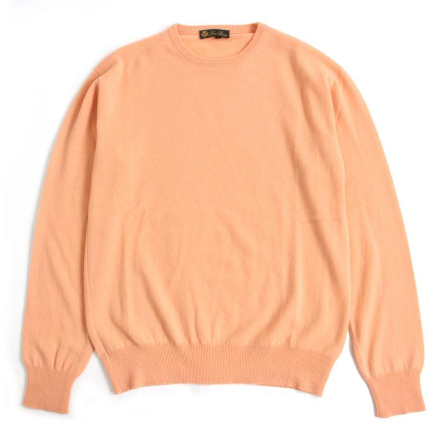 美品 ロロピアーナ クルーネック カシミヤ100 ロングスリーブセーター ニット サーモンピンク イタリア製 48 正規品 メンズ T01 St Greenヤフーショッピング店 通販 Yahoo ショッピング