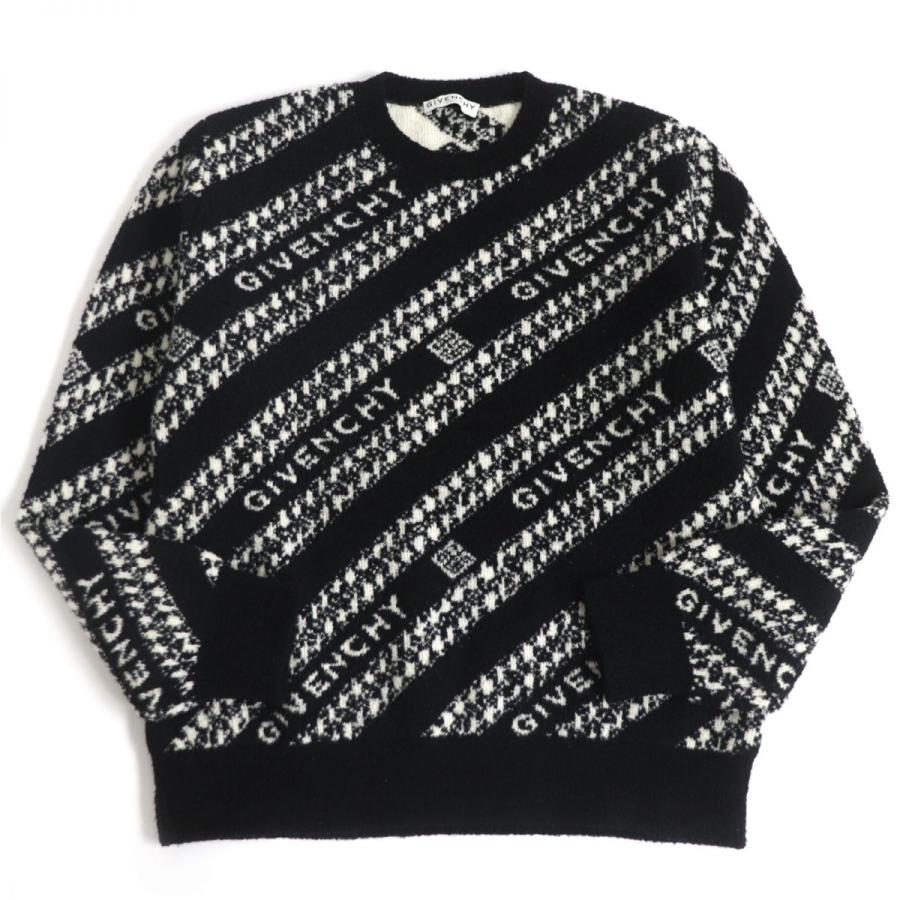 美品□20AW GIVENCHY/ジバンシィ BM90EE4Y6Q ジャガード チェーン ロゴ 