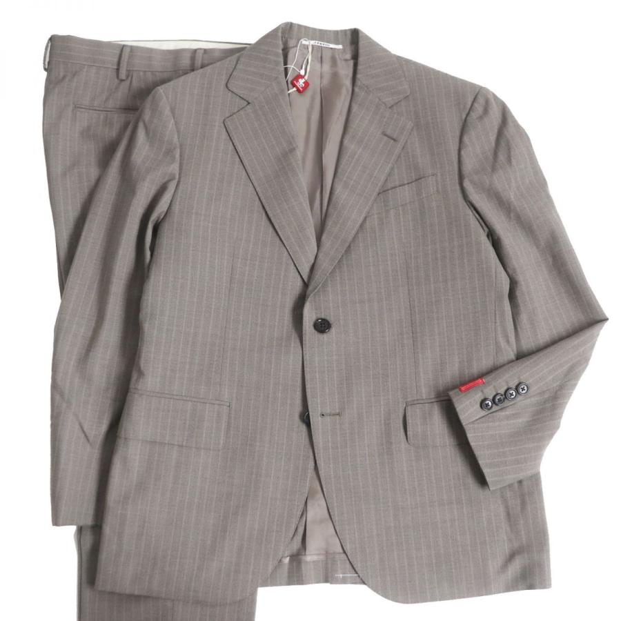 【ドンドン見直し】未使用品□ジェイプレス ストライプ PIACENZA社製生地使用 ウール×シルク シングルスーツ セットアップ 34L 正規品 J.PRESS（J.プレス） 【ドンドン見直し】未使用品□ジェイプレス