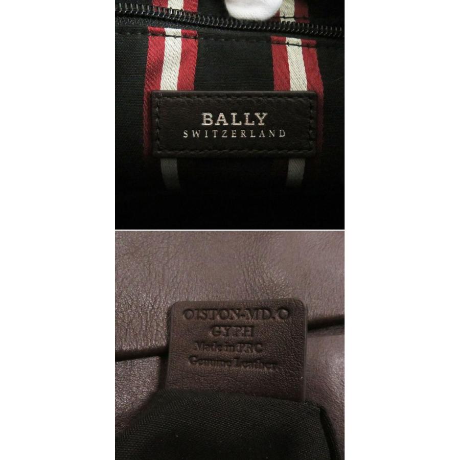 美品□BALLY/バリー OISTON-MD ストライプ 斜め掛け レザー ショルダー
