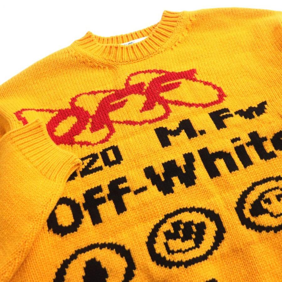 極美品□19AW Off-White Industrial Y013 Crewneck Jumper クルー 