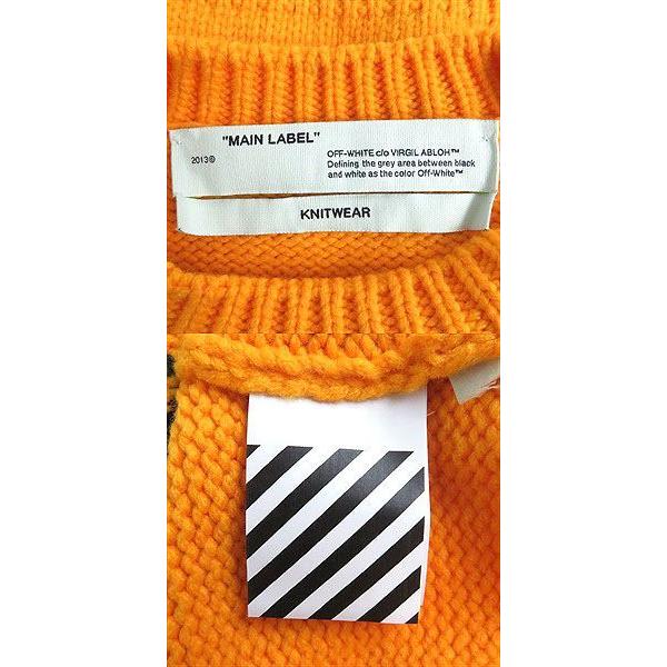 極美品□19AW Off-White Industrial Y013 Crewneck Jumper クルー 