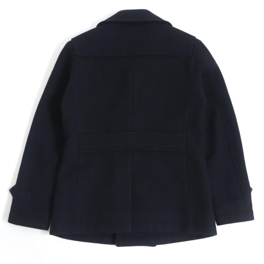 新品タグ付 バーバリーブラックレーベル ダブル ピーコート チェック 美品□BURBERRY BLACK LABEL/バーバリーブラックレーベル チェック柄