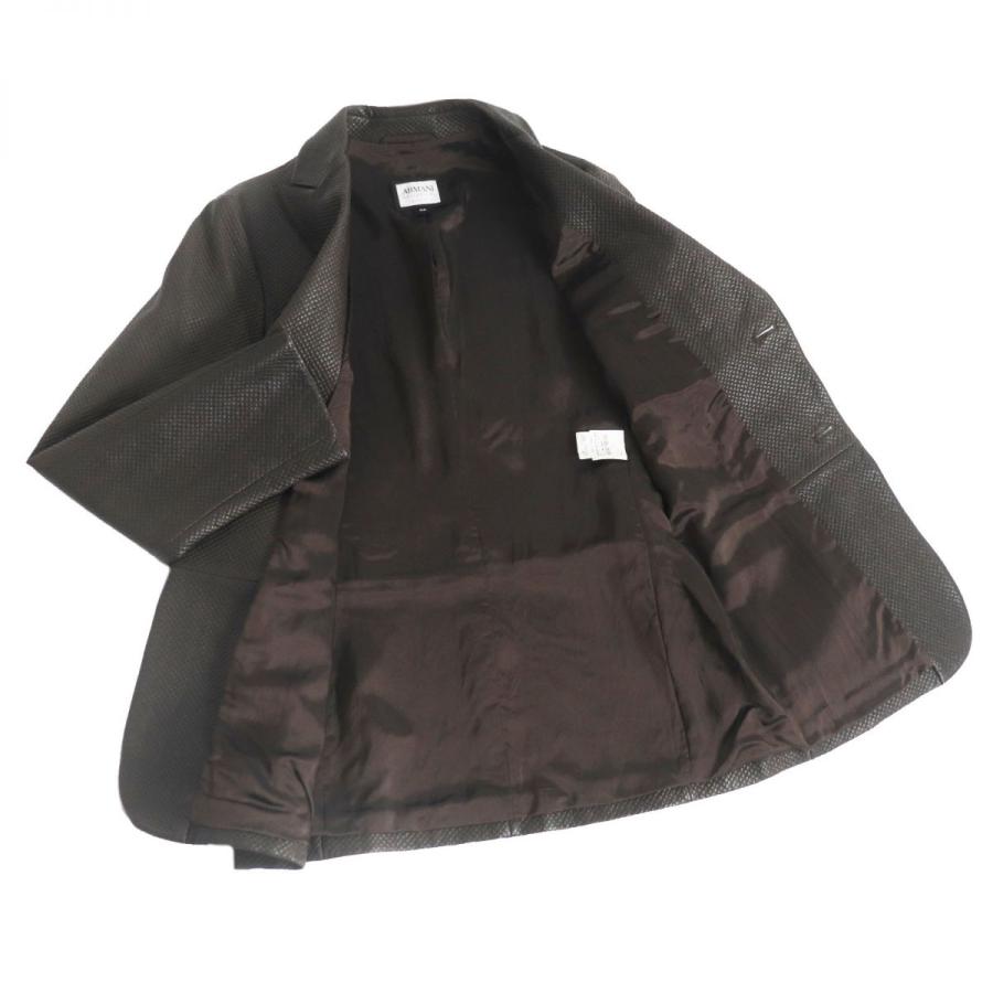 極美品□ARMANI COLLEZIONI/アルマーニコレツィオーニ ラムスキン 