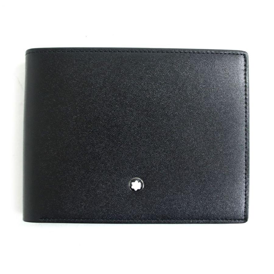 極美品□モンブラン 14548 マイスターシュテュック 二つ折り 札入れ