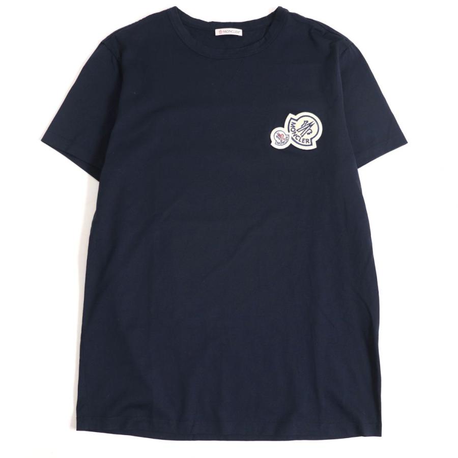 SALE／79%OFF】 モンクレール Tシャツ ダブルロゴ ブラック 黒 サイズL