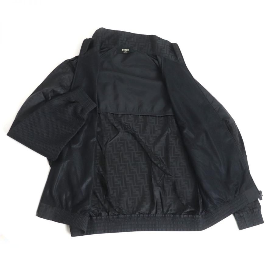極美品□2019年製 FENDI/フェンディ FAF577 ズッカ FFロゴ ストライプ 