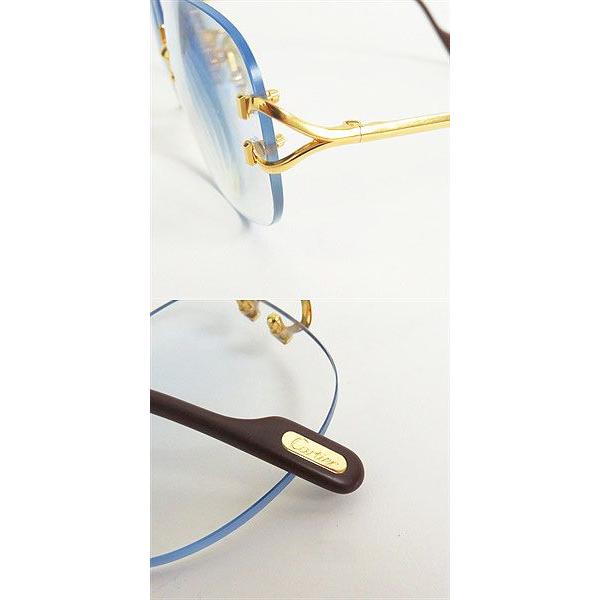 美品□Cartier/カルティエ 130 ツーポイント リムレス カラー 美品□Cartier/カルティエ 130 ツーポイント リムレス カラー