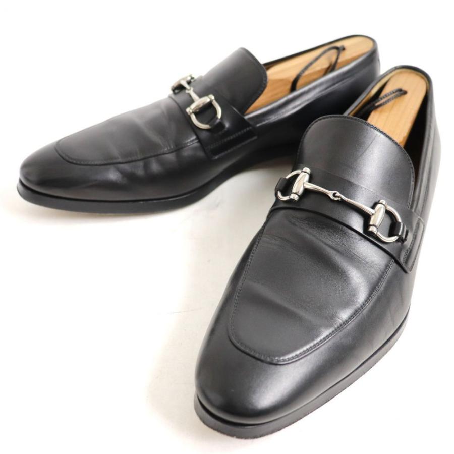 美品 Gucci グッチ シルバー金具 ホースビットローファー レザーシューズ 5 ブラック イタリア製 メンズオススメ T06 St Greenヤフーショッピング店 通販 Yahoo ショッピング