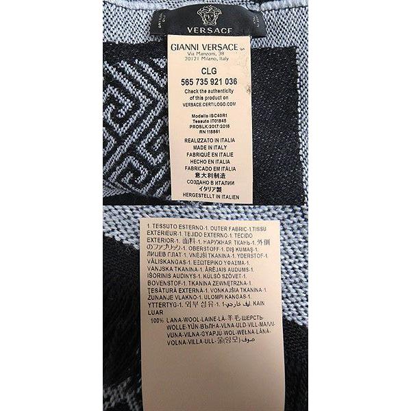 美品□VERSACE/ヴェルサーチ メデューサ/バロック ウール/シルク100