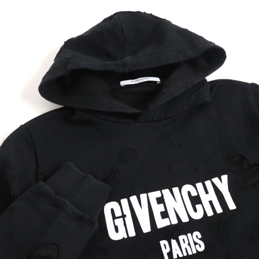 美品□18SS GIVENCHY/ジバンシィ BM703A3YOS Destroyed Logo Pullover 