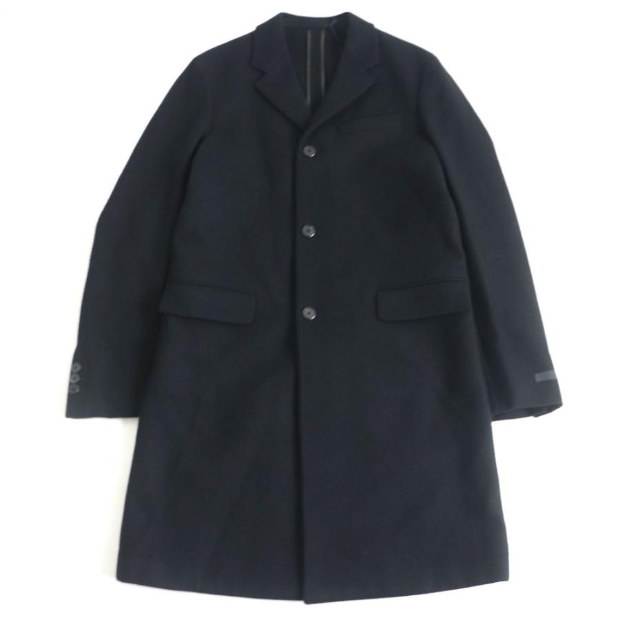 未使用品 17 18aw Prada プラダ Cappotto 厚手 ウール チェスターコート ロングコート ブラック 46r イタリア製 正規品 メンズ T10 St Greenヤフーショッピング店 通販 Yahoo ショッピング