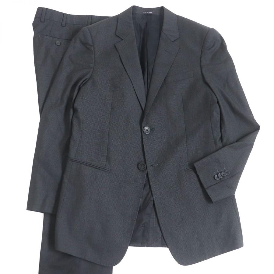 極美品□黒タグ EMPORIO ARMANI/エンポリオアルマーニ JOSH LINE 織柄